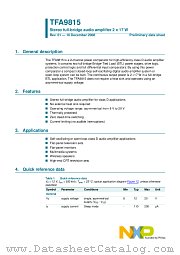TFA9815T datasheet pdf NXP Semiconductors