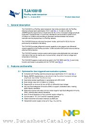 TJA1081BTS datasheet pdf NXP Semiconductors