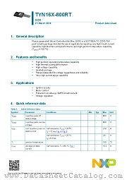 TYN16X-800RT datasheet pdf NXP Semiconductors