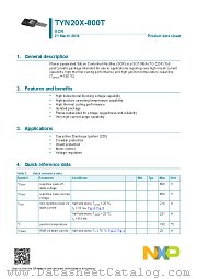 TYN20X-800T datasheet pdf NXP Semiconductors