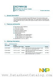 XC7WH126GD datasheet pdf NXP Semiconductors
