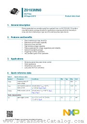 Z0103MN0 datasheet pdf NXP Semiconductors