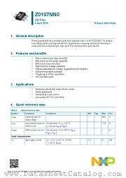 Z0107NN0 datasheet pdf NXP Semiconductors