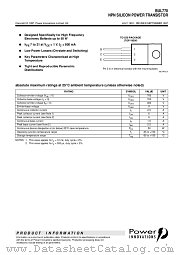 BUL770 datasheet pdf Power Innovations