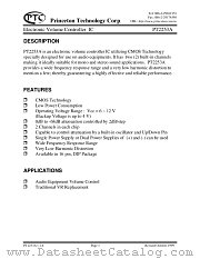 PT2253A datasheet pdf Princeton Technology Corporation