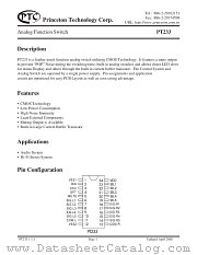 PT233 datasheet pdf Princeton Technology Corporation