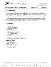 PT2282 datasheet pdf Princeton Technology Corporation