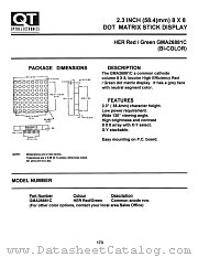 GMA26881C datasheet pdf QT Optoelectronics