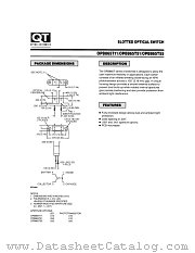 OPB865T11 datasheet pdf QT Optoelectronics