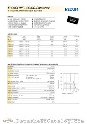 RT-051515 datasheet pdf Recom International Power