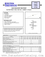 1F16 datasheet pdf Rectron Semiconductor