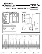 CMBZ5259B datasheet pdf Rectron Semiconductor