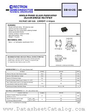 DB1012S datasheet pdf Rectron Semiconductor