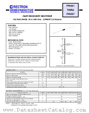 FR205P datasheet pdf Rectron Semiconductor