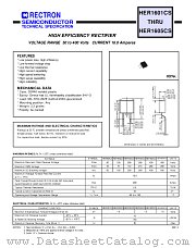 HER1601CS datasheet pdf Rectron Semiconductor