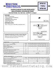 HFM107 datasheet pdf Rectron Semiconductor