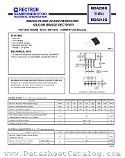 MDA206G datasheet pdf Rectron Semiconductor