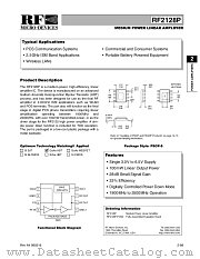 RF2128PPCBA datasheet pdf RF Micro Devices
