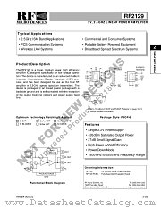 RF2129PCBA datasheet pdf RF Micro Devices