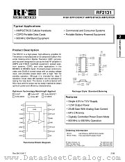 RF2131 datasheet pdf RF Micro Devices