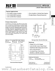 RF2132 datasheet pdf RF Micro Devices