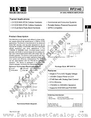RF2140PCBA datasheet pdf RF Micro Devices