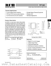 RF2301PCBA datasheet pdf RF Micro Devices