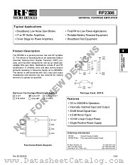 RF2306 datasheet pdf RF Micro Devices