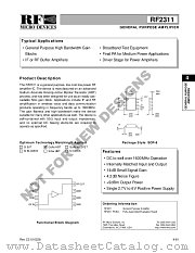 RF2311PCBA datasheet pdf RF Micro Devices