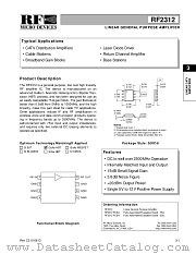 RF2312 datasheet pdf RF Micro Devices