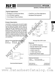 RF2338PCBA datasheet pdf RF Micro Devices