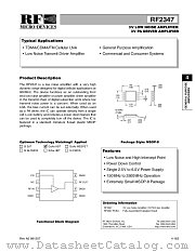 RF2347PCBA datasheet pdf RF Micro Devices