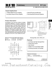 RF2352 datasheet pdf RF Micro Devices