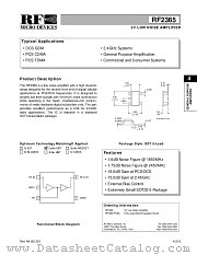 RF2365PCBA datasheet pdf RF Micro Devices