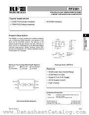 RF2381PCBA datasheet pdf RF Micro Devices