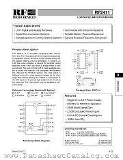RF2411PCBA-H datasheet pdf RF Micro Devices