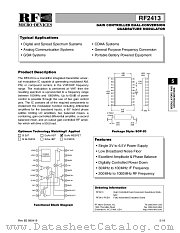 RF2413 datasheet pdf RF Micro Devices