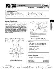RF2416PCBA datasheet pdf RF Micro Devices
