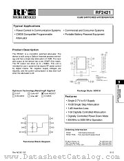 RF2421PCBA datasheet pdf RF Micro Devices