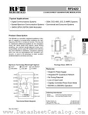 RF2422PCBA datasheet pdf RF Micro Devices