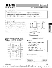 RF2424 datasheet pdf RF Micro Devices