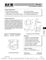 RF2444 datasheet pdf RF Micro Devices
