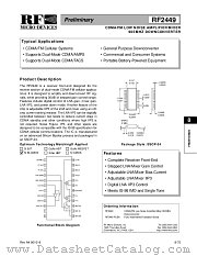 RF2449 datasheet pdf RF Micro Devices