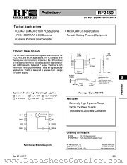 RF2459 datasheet pdf RF Micro Devices