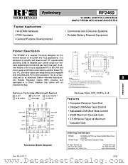 RF2469 datasheet pdf RF Micro Devices