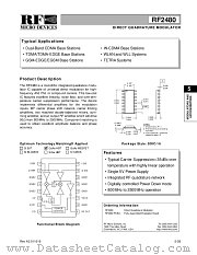 RF2480 datasheet pdf RF Micro Devices