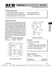 RF2485 datasheet pdf RF Micro Devices