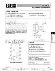 RF2486 datasheet pdf RF Micro Devices