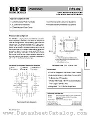 RF2489 datasheet pdf RF Micro Devices