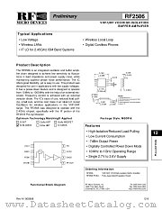 RF2506 datasheet pdf RF Micro Devices